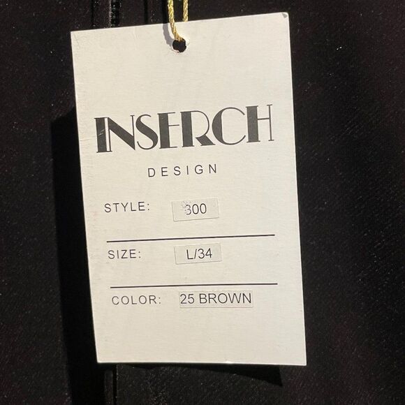 Nwt Insearch Brown Velvet Pants & Coat Large 34/36 - Picture 8 of 14